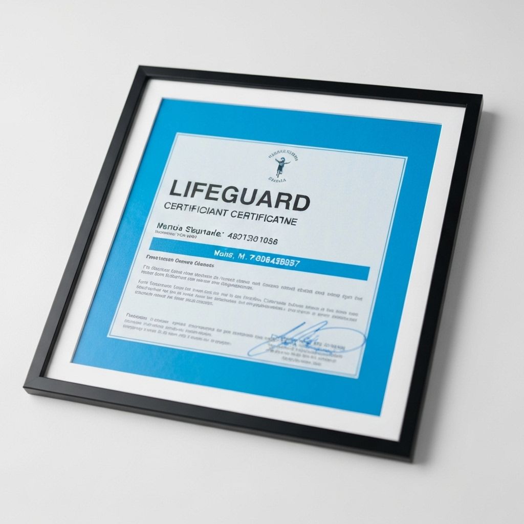 Lifeguard certification